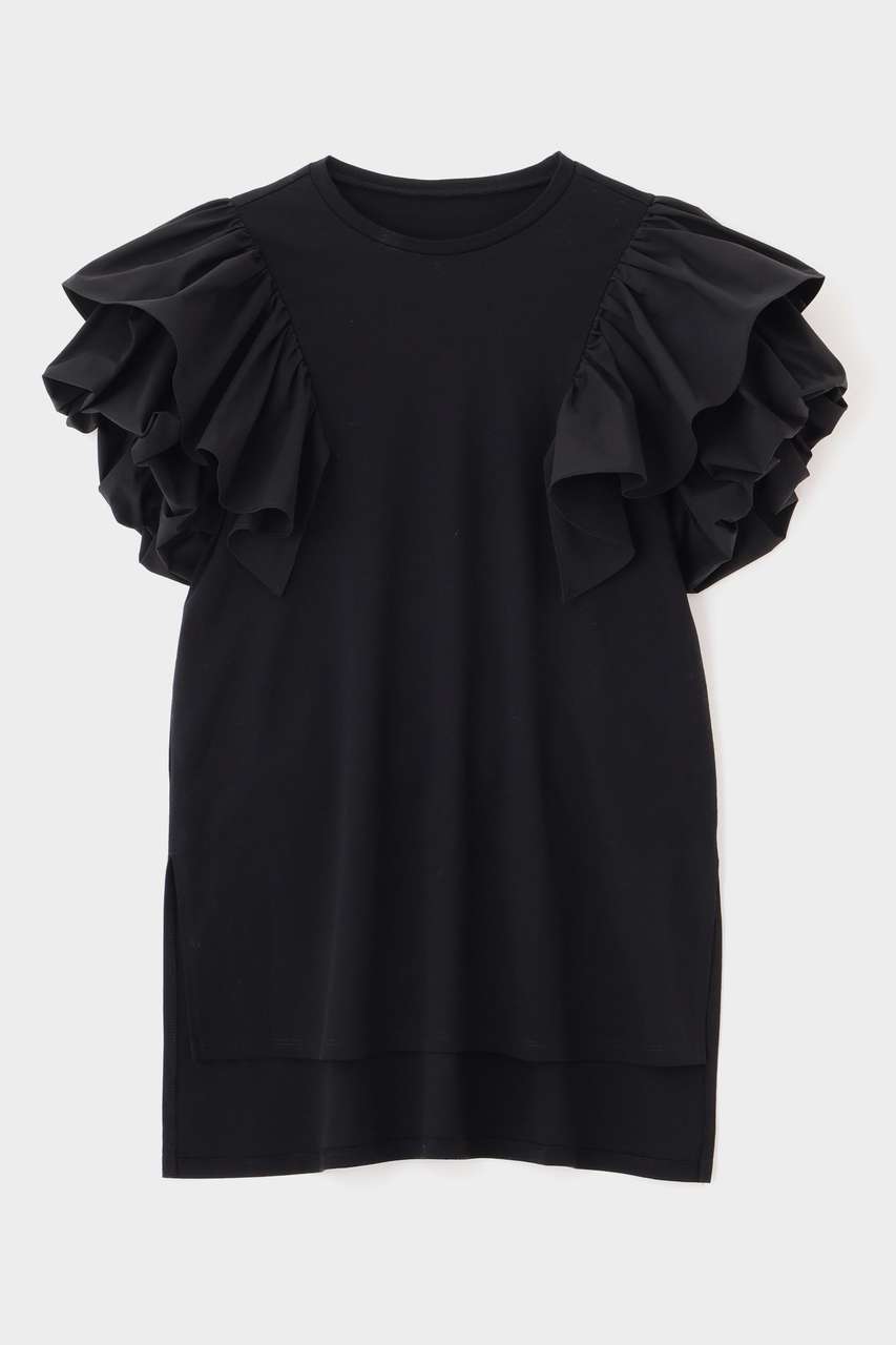 ル フィル/LE PHILの【予約販売】布帛コンビギャザープルオーバー(ブラック/5346160511)