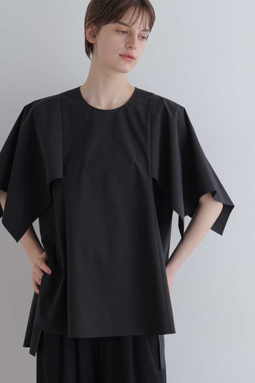 ル フィル/LE PHILのSOLOTEXハンカチヘムブラウス(ブラック/5346210608)