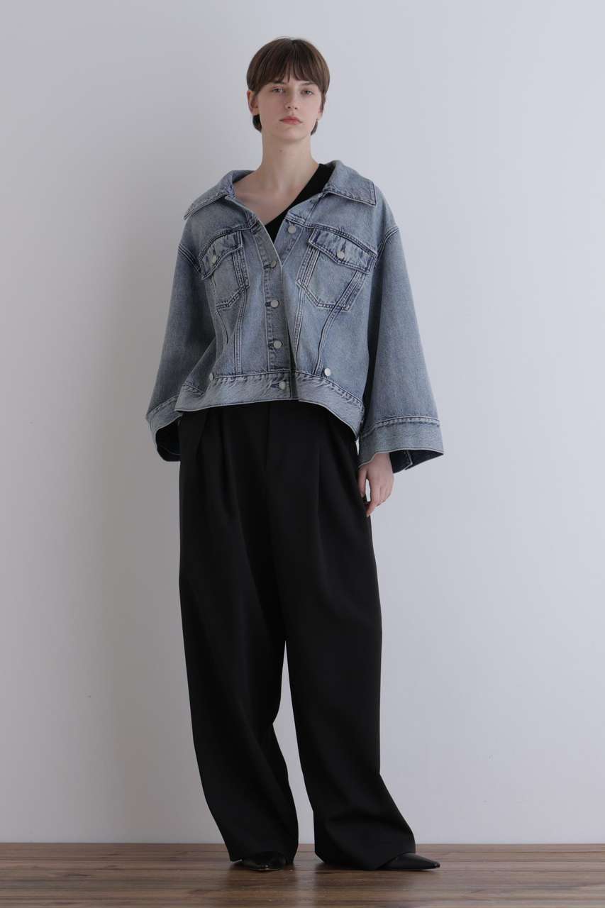 LE PHIL(ル フィル)｜クロスデニムジャケット/ブルー の通販｜ELLESHOP
