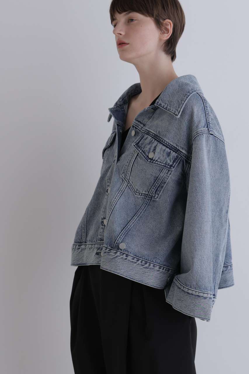 LE PHIL(ル フィル)｜クロスデニムジャケット/ブルー の通販｜ELLESHOP