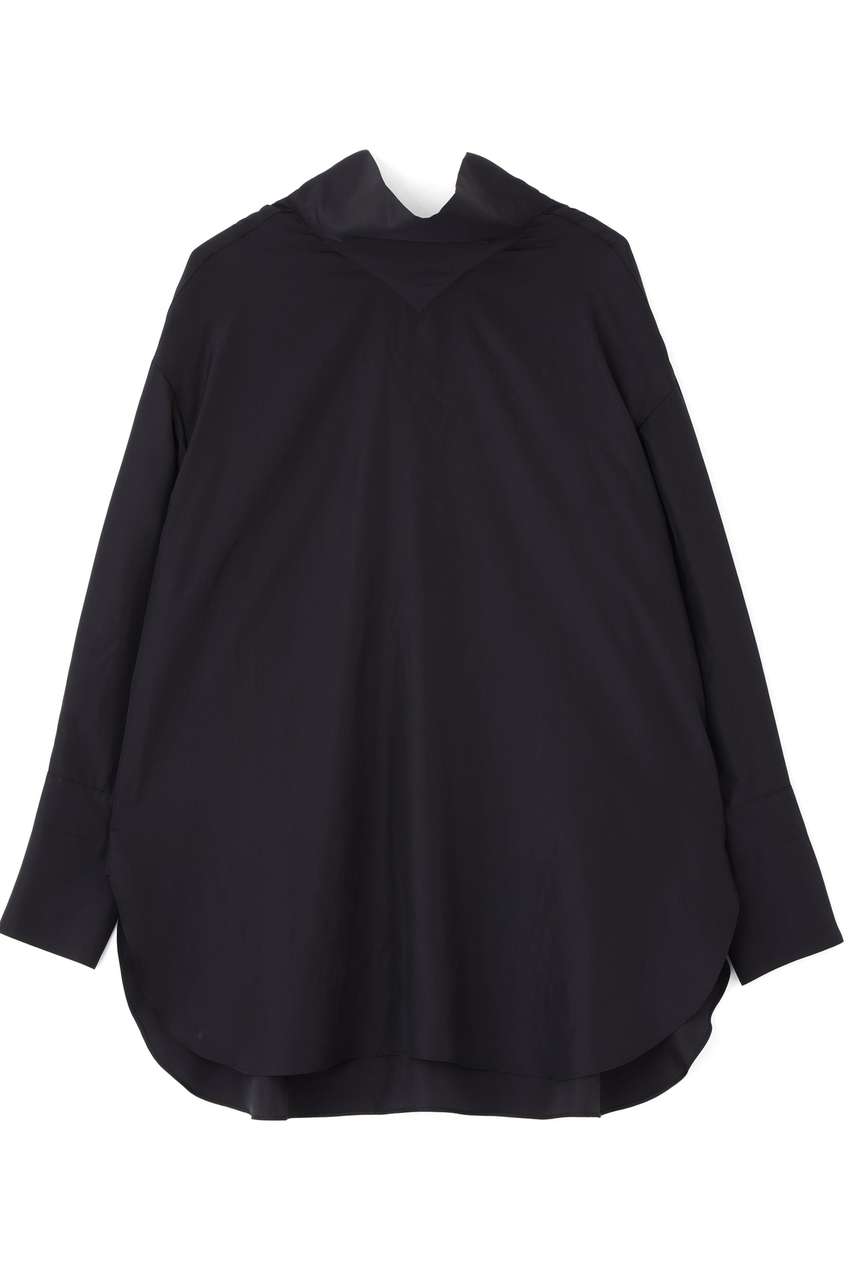 LE PHIL スタンドボウタイロングブラウス (ブラック, F) ル フィル ELLE SHOP