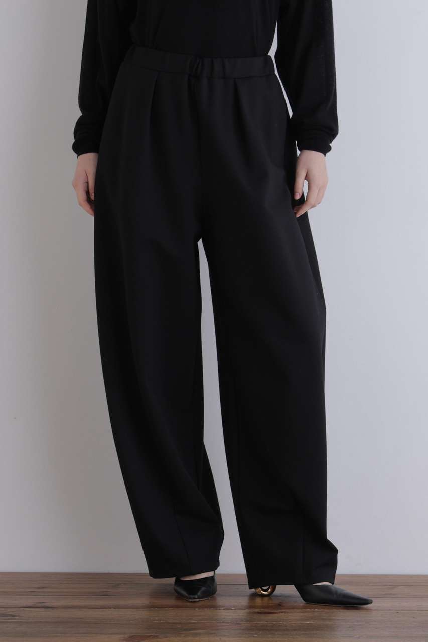 LE PHIL 裏起毛ポンチフォルムパンツ (ブラック, 0) ル フィル ELLE SHOP