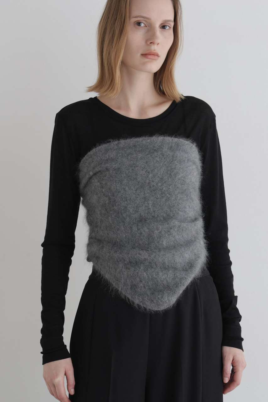 LE PHIL ニットスカーフ (グレー) ル フィル ELLE SHOP