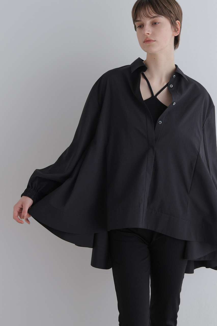 新品　LE PHIL ブラック ポンチョ LE PHIL(ル フィル)｜【予約販売】ポリエステルタイプライターギャザー