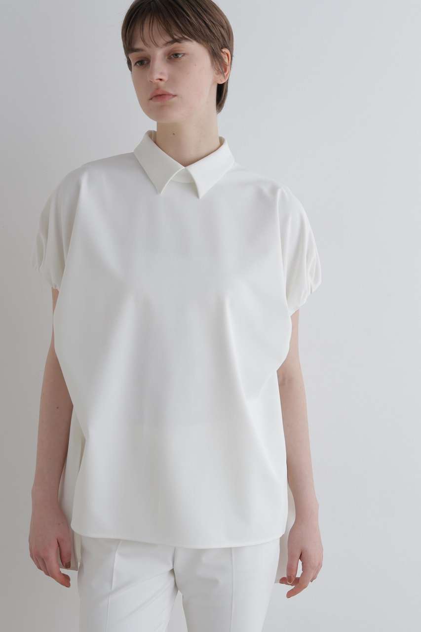 【美品】  LE PHIL / ルフィル | 2024SS | シアーボイルコンビブラウス | F | ホワイト | レディース LE PHIL（ル フィル） ニット セーター シアーニット レディース