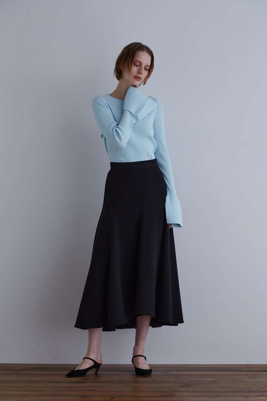 LE PHIL(ル フィル)｜クリアリブニット/ブルー の通販｜ELLESHOP
