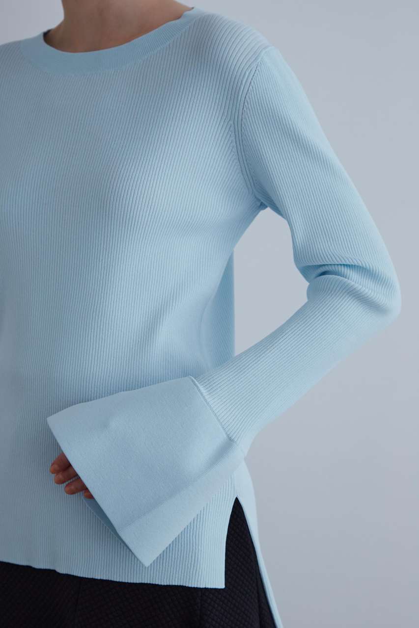LE PHIL(ル フィル)｜クリアリブニット/ブルー の通販｜ELLESHOP