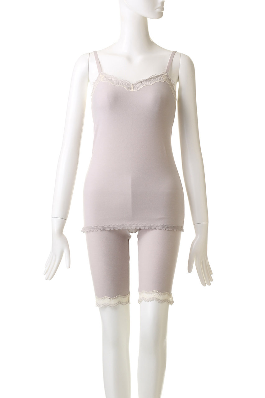 KID BLUE(キッドブルー)｜22起毛ベア天カップ付キャミ/ブラック の通販