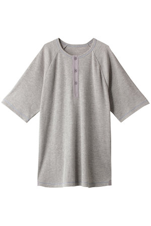 【MEN】カラーステッチワッフルトップ