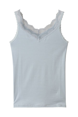 キッドブルー/KID BLUEの23シルクベア天キャミソール(160200/160201)