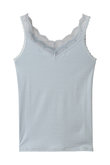23シルクベア天キャミソール キッドブルー/KID BLUE