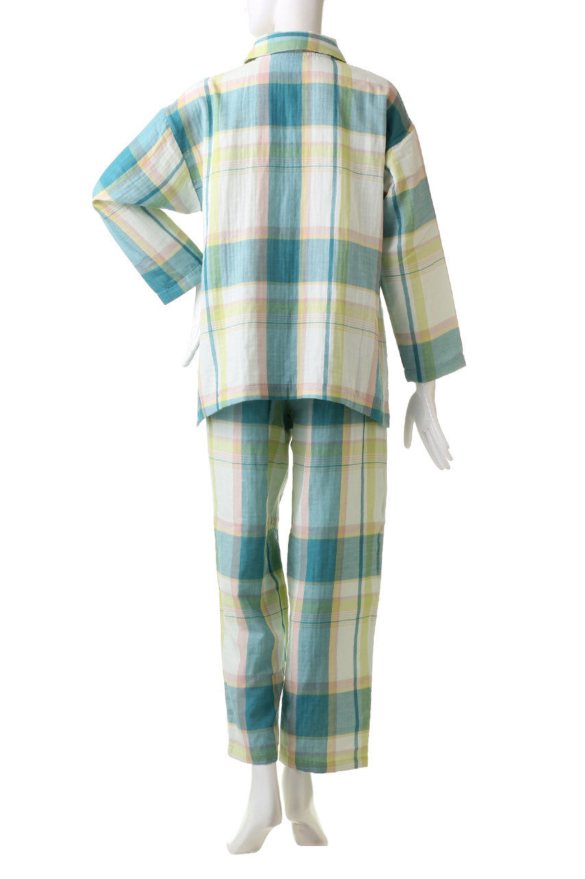 KID BLUE(キッドブルー)｜トリプルガーゼブランケットチェックパジャマ 