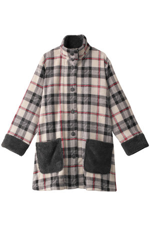 キッドブルー/KID BLUEの23シャギータータンチェックガウン(111000/111001)