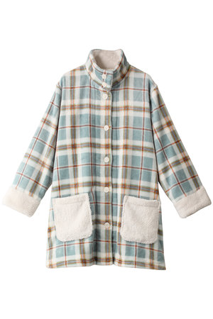 キッドブルー/KID BLUEの23シャギータータンチェックガウン(111000/111001)