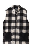 24シャギーギンガムベスト キッドブルー/KID BLUE