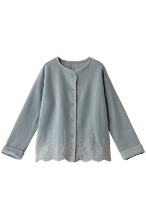 キッドブルー/KID BLUEの24フリースエンブトップ(111000/111001)