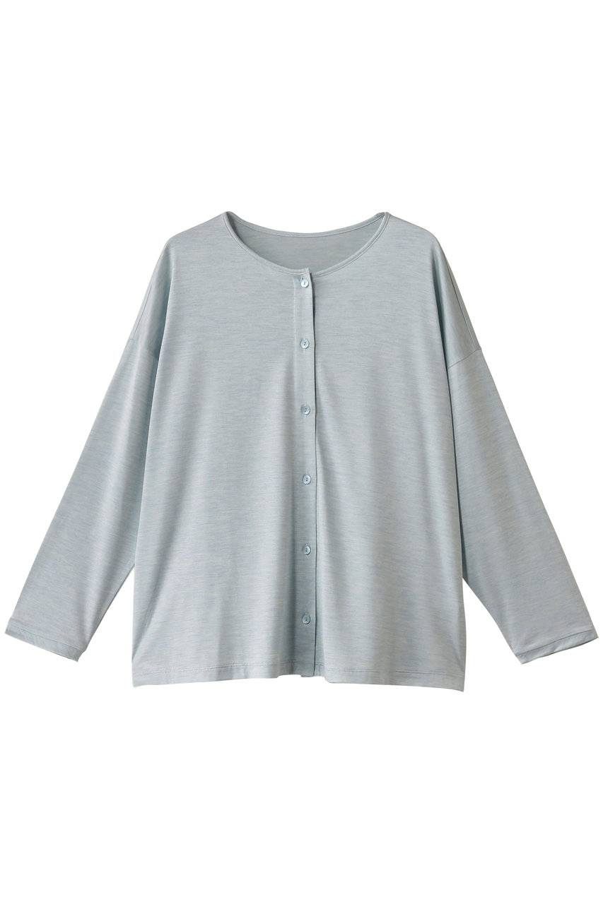 KID BLUE(キッドブルー)｜25トップシルク天竺トップス/サックス