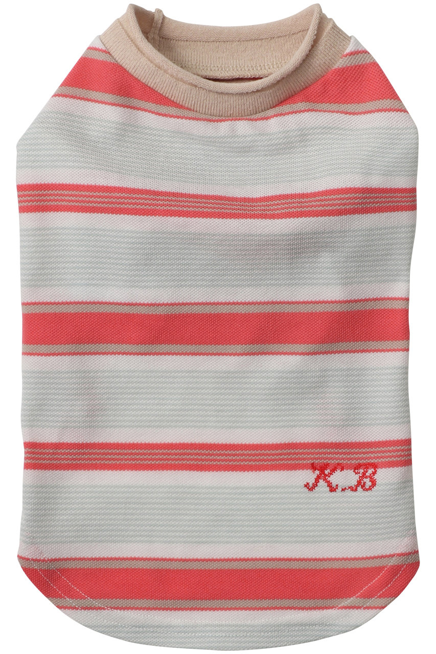 キッドブルー/KID BLUEの25カノコボーダードッグウエア(レッド/KGBW163)