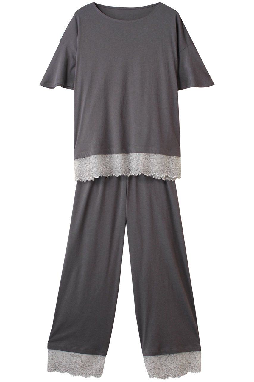25CR天竺レースパジャマ