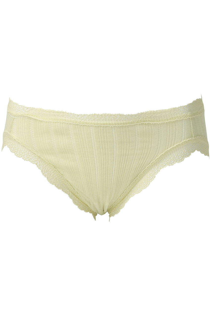 キッドブルー/KID BLUEの25オーガニックコットンリブショーツ(ライトグリーン/KICH111)