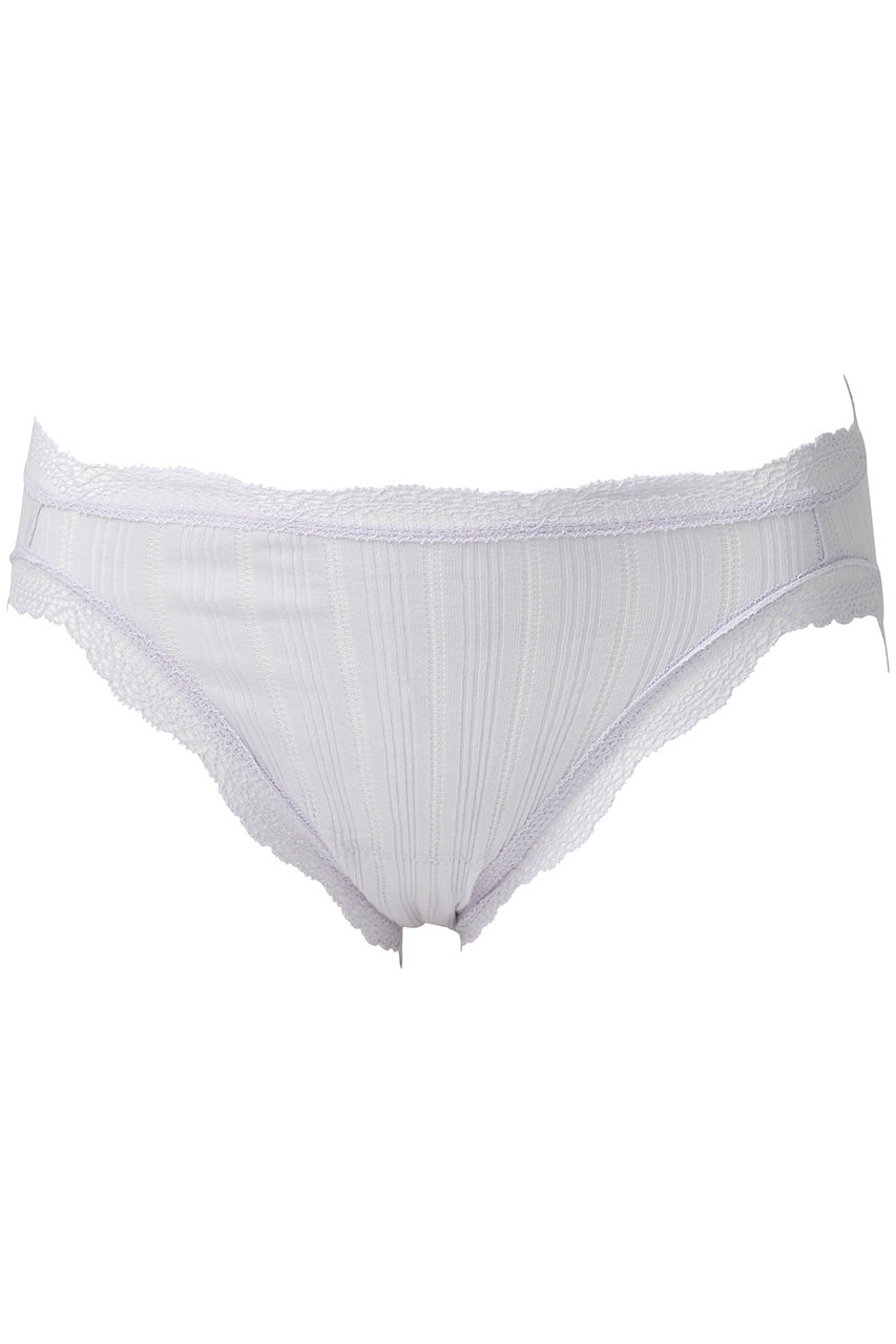 キッドブルー/KID BLUEの25オーガニックコットンリブショーツ(ラベンダー/KICH111)