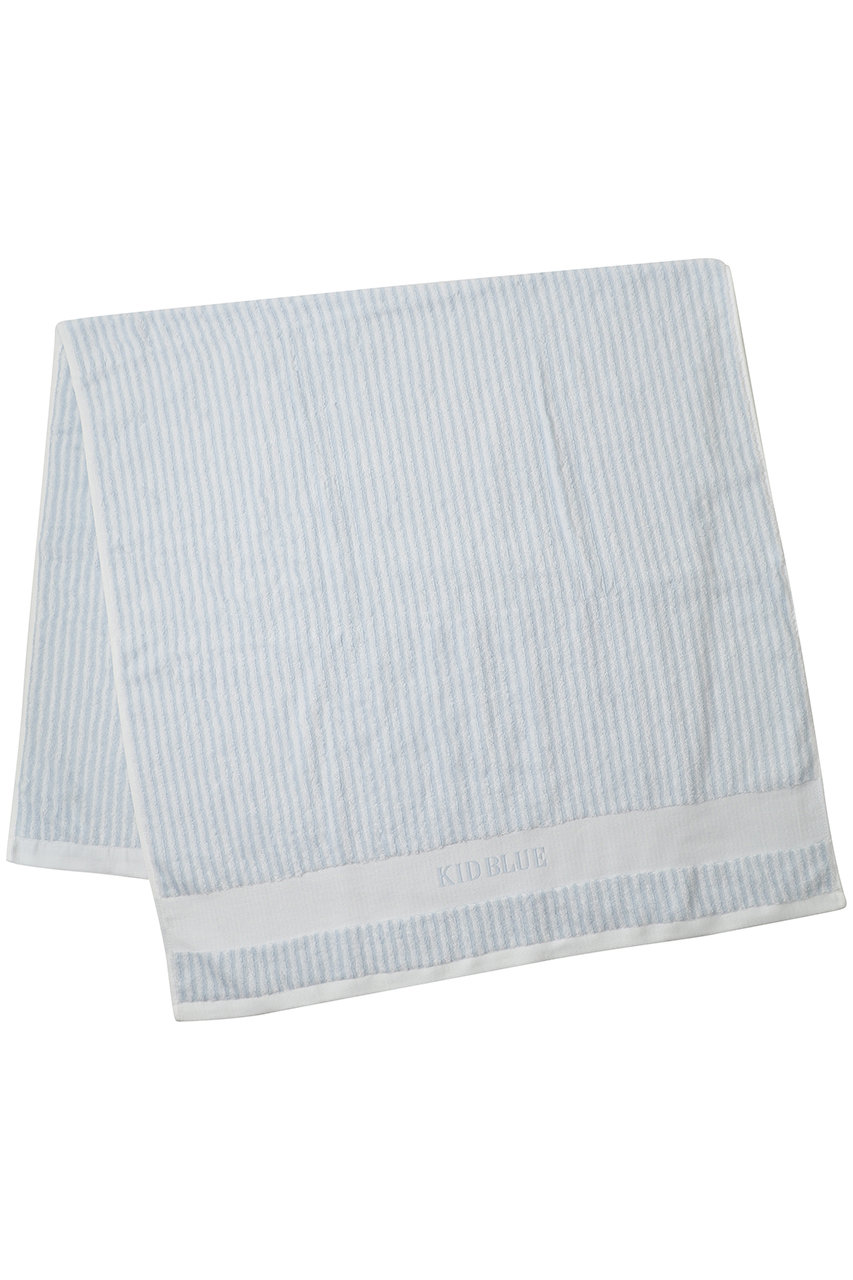 キッドブルー/KID BLUEの25タオルKBストライプバスタオル(サックス/KGCU346)