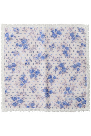 タオルピンドットフラワーハンカチ