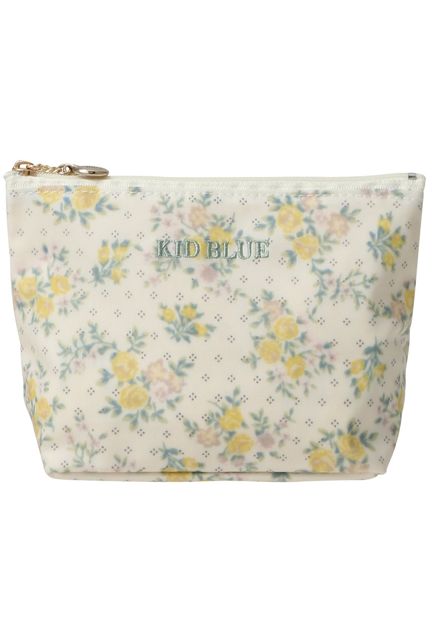 KID BLUE ピンドットフラワーGポーチ (イエロー) キッドブルー ELLE SHOP KID BLUE ピンドットフラワーGポーチ (イエロー) キッドブルー ELLE SHOP