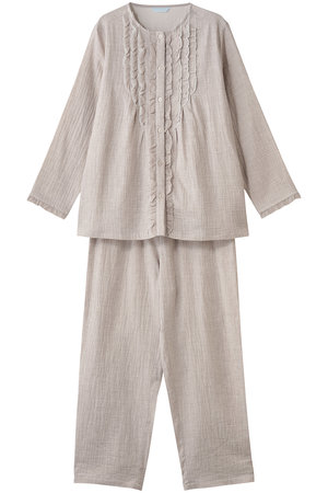 【新品】エルELLE　秋冬物中わた入り パジャマ（L) 新品】エルELLE 秋冬物中わた入り パジャマ（L) 新品】エルELLE
