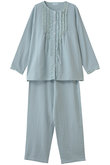 25オータムWガーゼパジャマ キッドブルー/KID BLUE