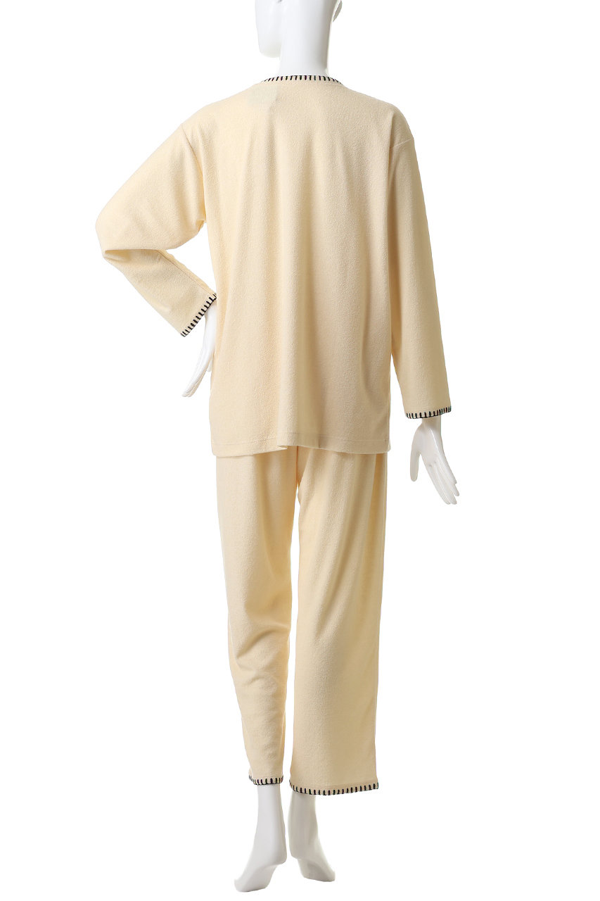 新品 KID BLUE ルームウェア UNISEX Lサイズ 値下げ KID BLUE(キッドブルー)｜ブランケットパイルパジャマ/アイボリー の