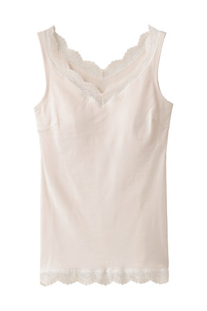 キッドブルー　カップ付キャミソール＆ショーツ　セット　ホワイト 24ベンベルグベア天[ノンレースカップ付キャミソール] | KID