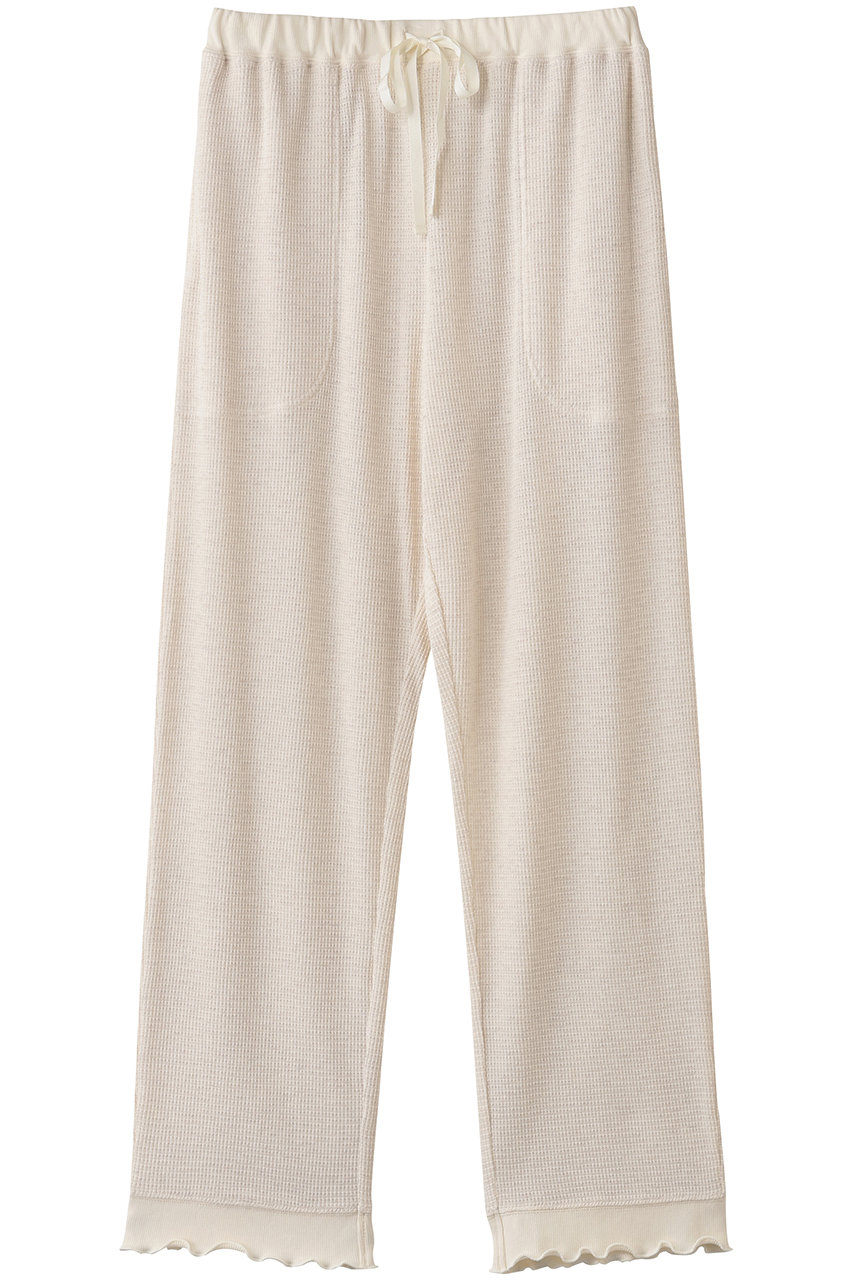 キッドブルー/KID BLUEのクロシェワッフルボトムス(アイボリー/KRCP526)