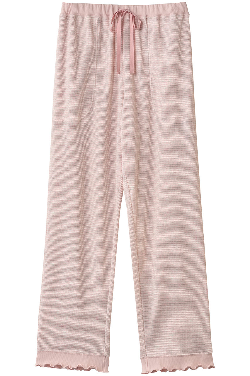 キッドブルー/KID BLUEのクロシェワッフルボトムス(ピンク/KRCP526)