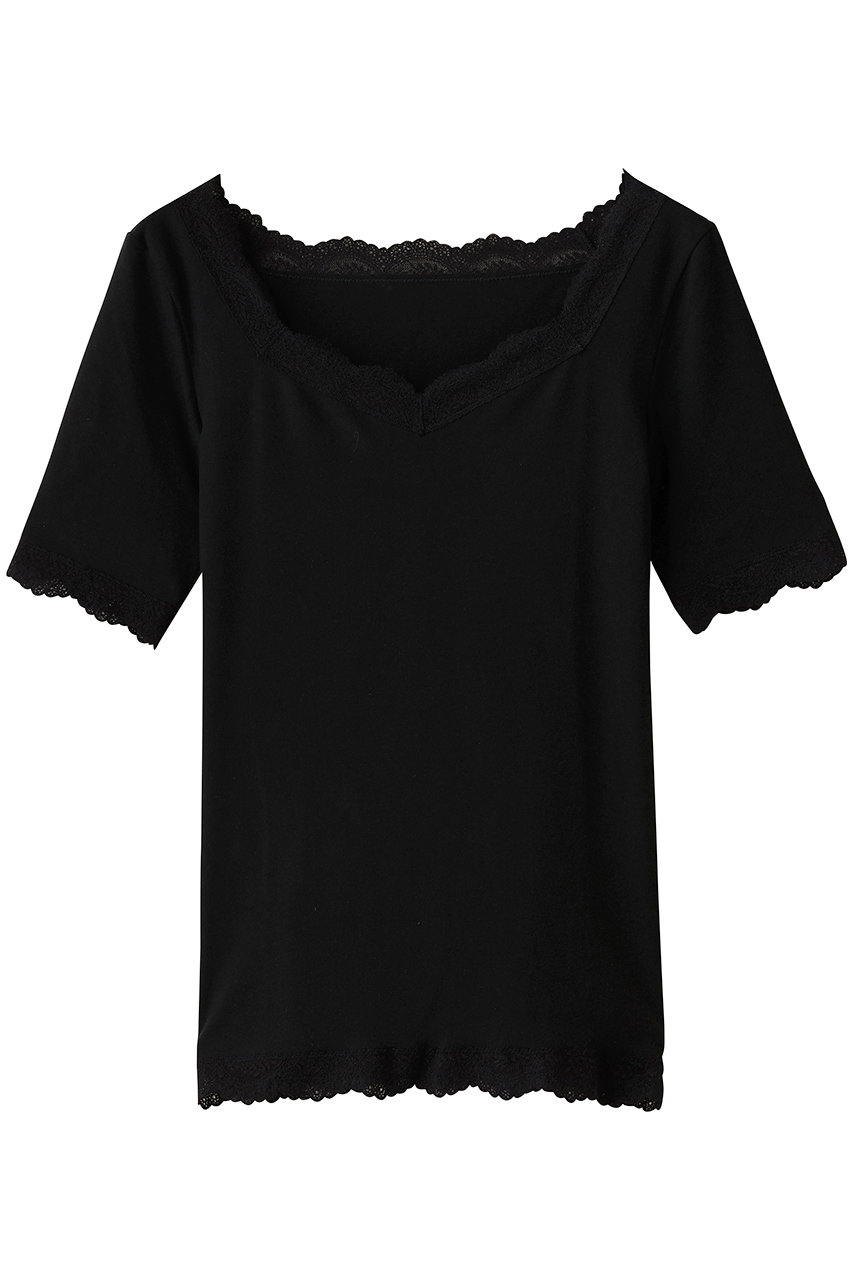 キッドブルー/KID BLUEの25起毛ベア天半袖インナー(ブラック/KICC104)