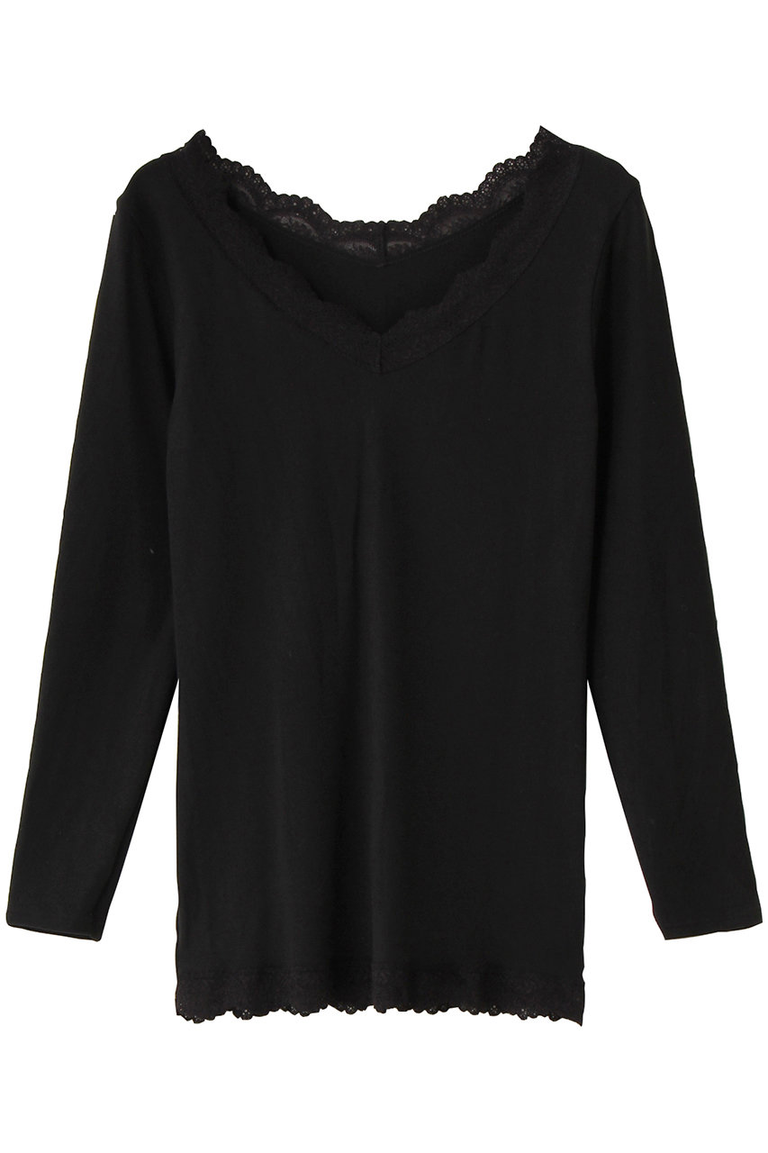 キッドブルー/KID BLUEの25起毛ベア天長袖インナー(ブラック/KICC304)