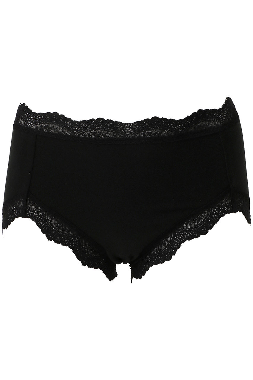 キッドブルー/KID BLUEの25起毛ベア天深型ショーツ(ブラック/KICH304)