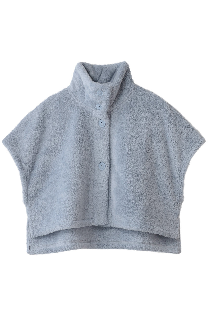 キッドブルー/KID BLUEの25フラッフィーシャギーショルダーウォーマ(サックス/KGCW152)