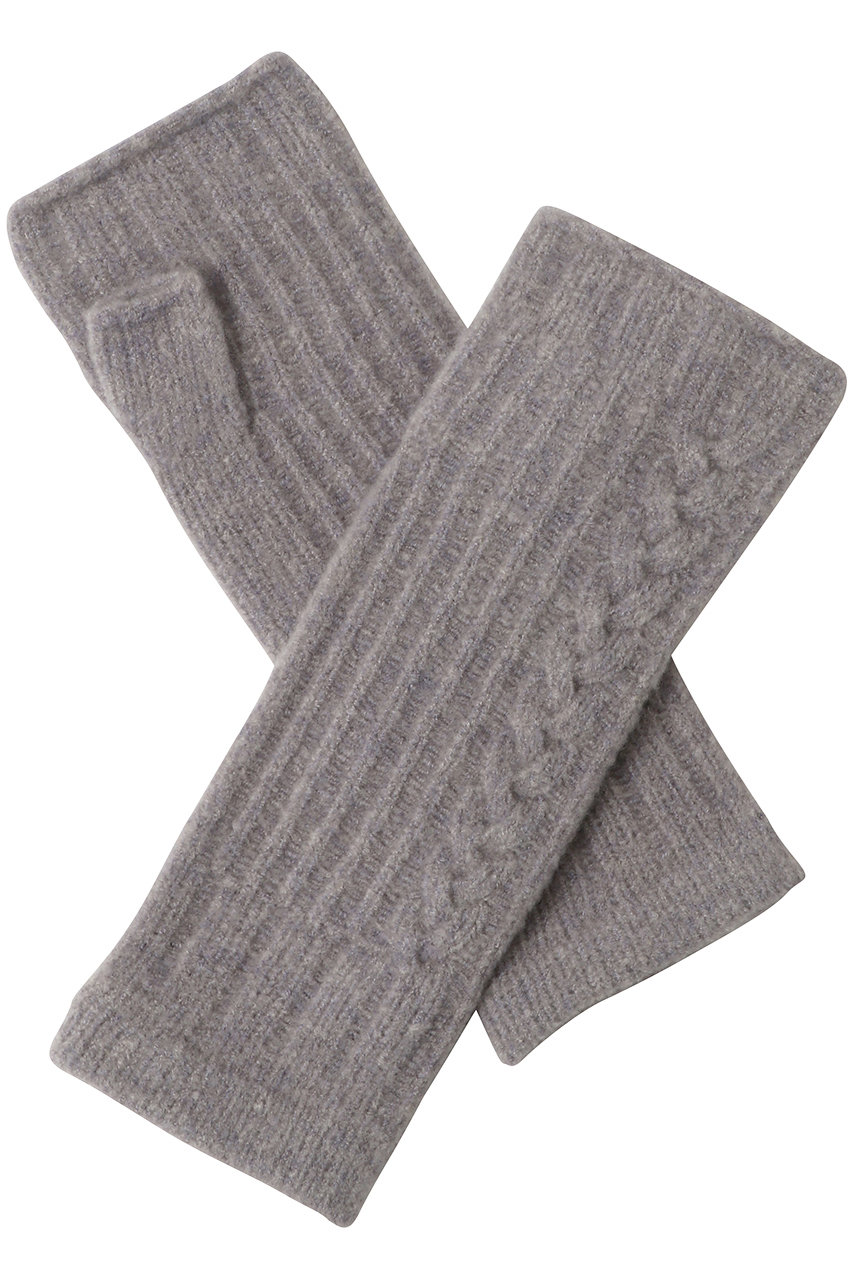 キッドブルー/KID BLUEの25ケーブルニットグローブ手袋(グレー/KGCW164)