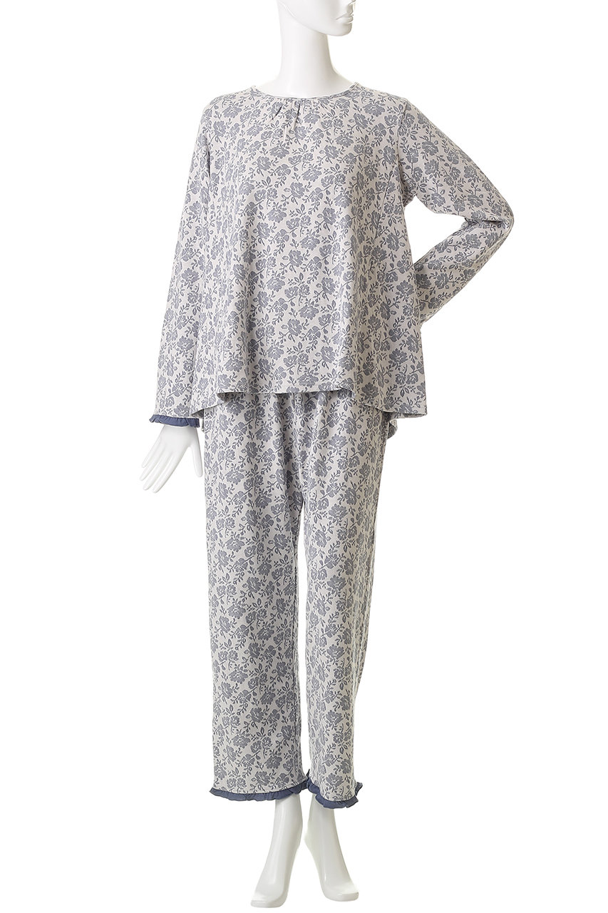 KID BLUE(キッドブルー)｜25接結フラワーJQパジャマ/アイボリー の通販