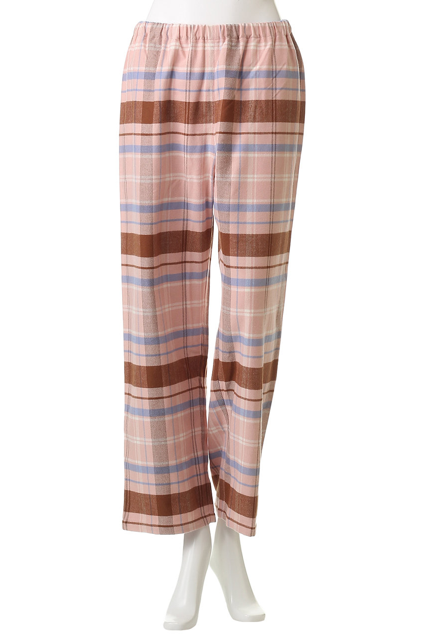 KID BLUE(キッドブルー)｜25ネルチェックパジャマ/ピンク の通販