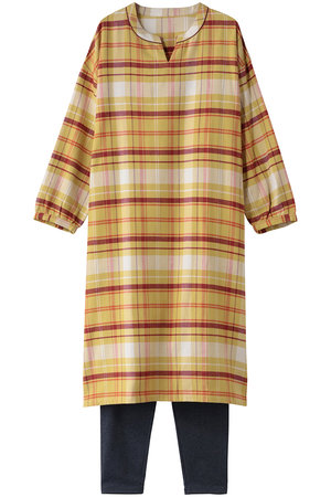 キッドブルー/KID BLUEの25ネルチェックナイティ（スパッツつき）(512000/512002)