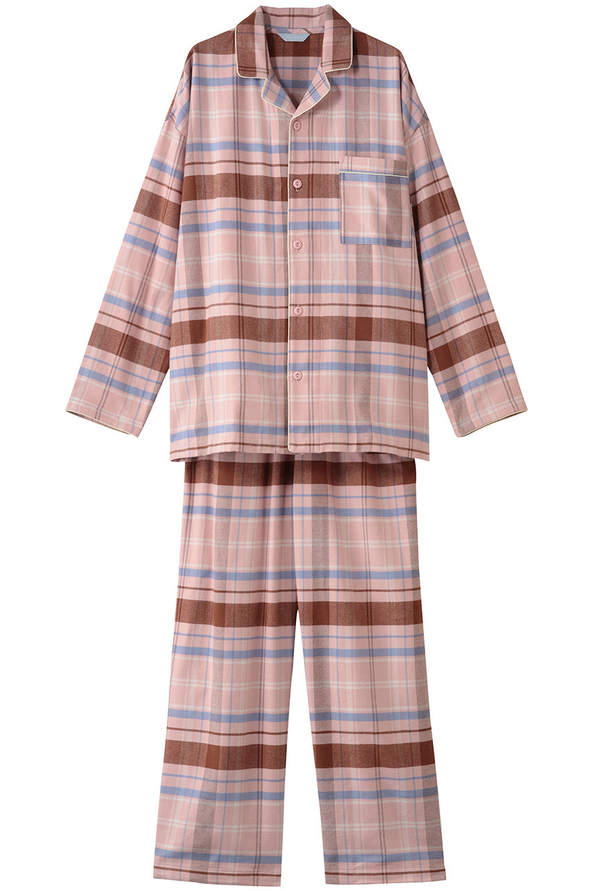 KID BLUEパジャマＬ新品 KID BLUE(キッドブルー)｜25ネルチェックパジャマ/ピンク の通販