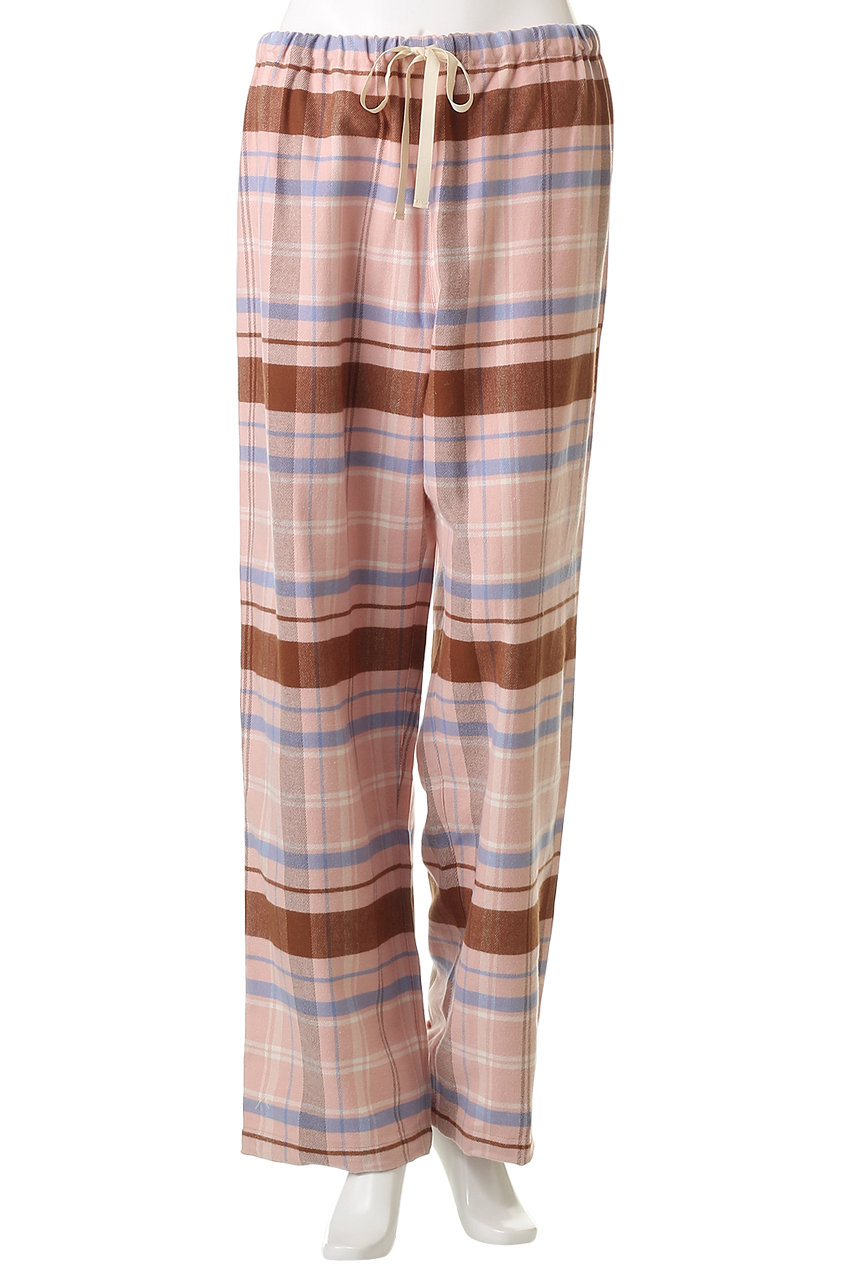 KID BLUE(キッドブルー)｜25ネルチェックパジャマ/ピンク の通販