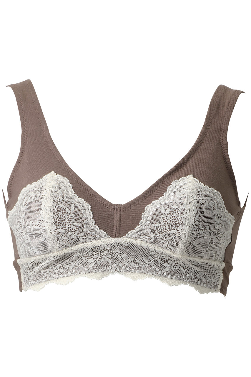 キッドブルー/KID BLUEの25レーシーベアフライスカップブラ(ブラウン/KICA314)