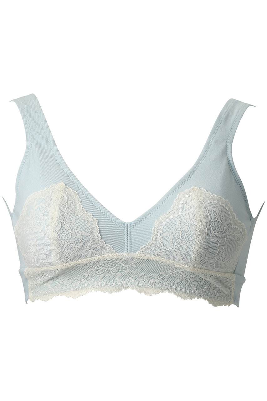 キッドブルー/KID BLUEの25レーシーベアフライスカップブラ(サックス/KICA314)