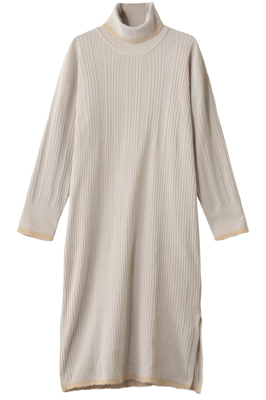 25リブニットワンピース