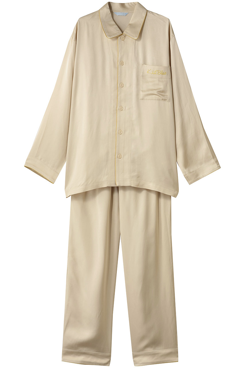 キッドブルー/KID BLUEのプレミアムサテンパジャマ(ゴールド/KUCK549)