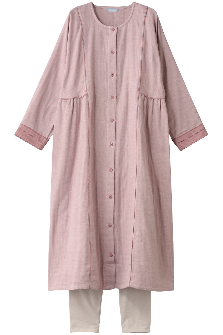 キッドブルー/KID BLUEの25起毛トリプルガーゼナイティ(スパッツつき)(ピンク/KNCM562)