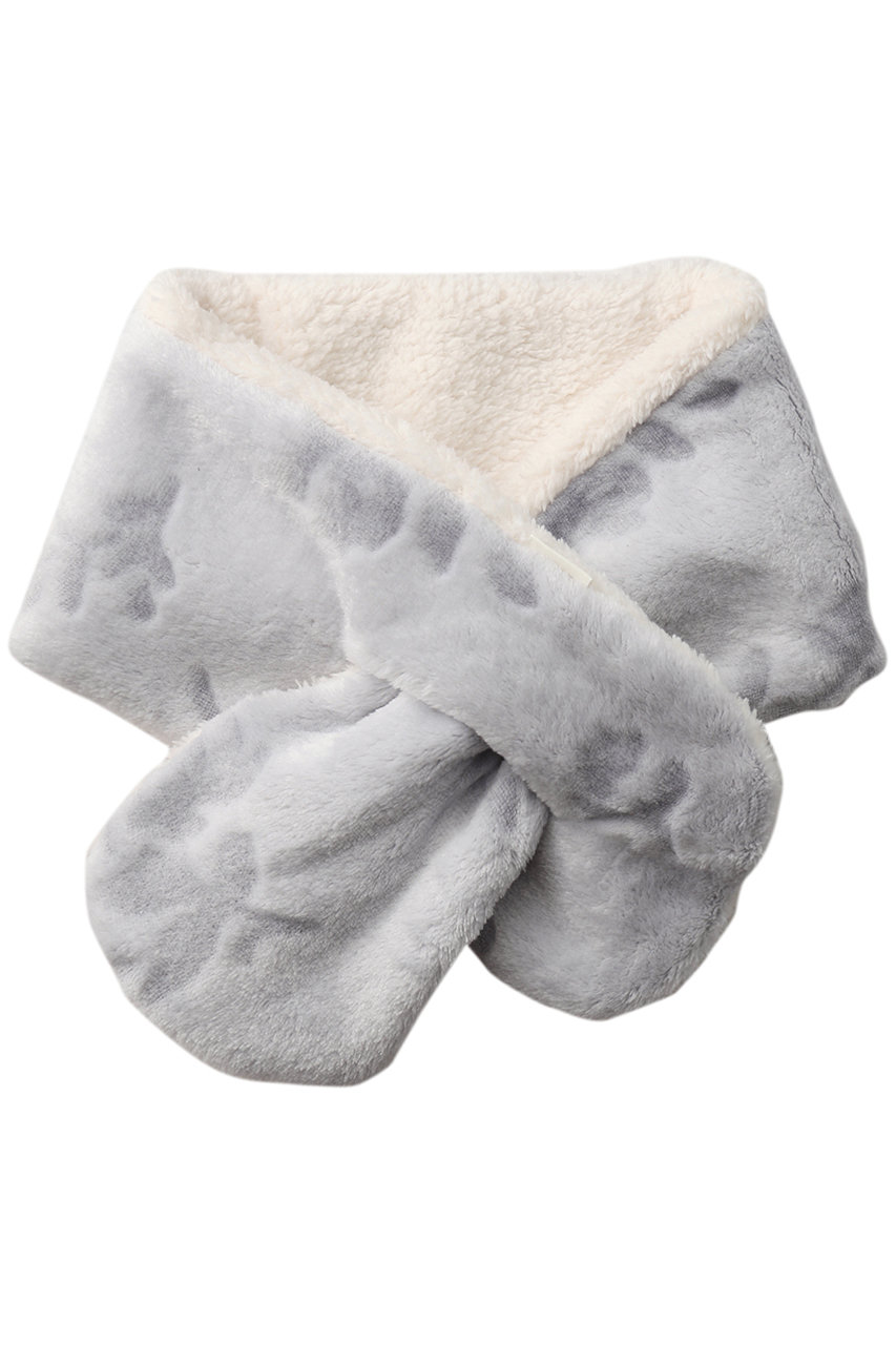 キッドブルー/KID BLUEの25シャギーブーケネックウォーマー(ライトグレー/KGCW158)